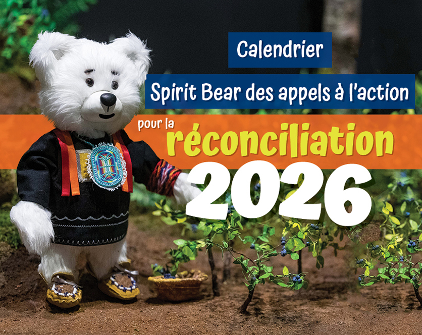 Calendrier Spirit Bear des appels à l'action pour le réconciliation 2026