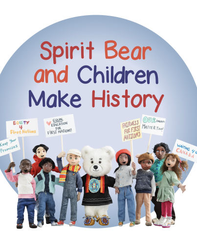 Spirit Bear and Children Make History Exhibit Logo