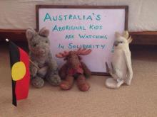 Australia's Aboriginal kids are watching in solidarity!
